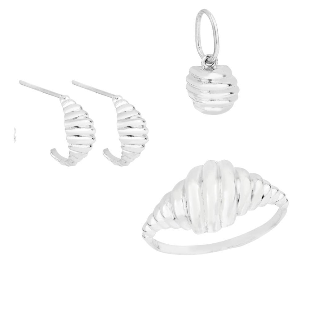 Conjunto de prata CROISSANT