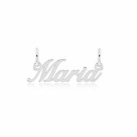 Pingente com nome de prata 925 5 letras 