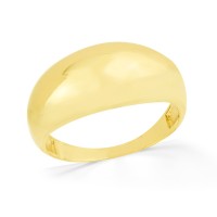 Anel de prata banhada bold orgânico vintage