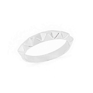 Anel de prata masculino e feminino spike