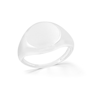 Anel de prata masculino redondo liso