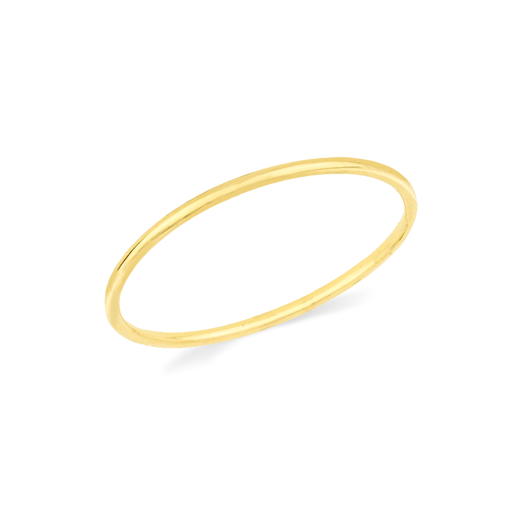 Anel de prata 925 com banho de ouro stacky bold